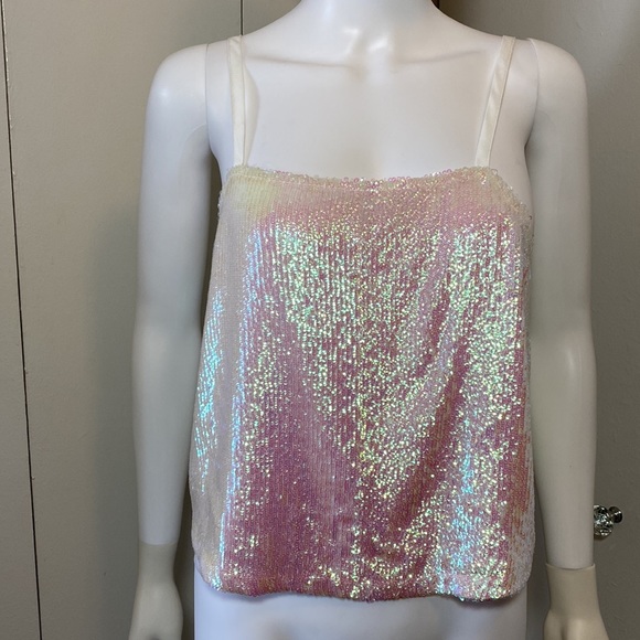 Iridescent Sequin Cami NWT - Picture 3 of 9